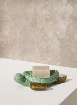 Turtle soap dish