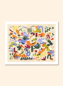 Un dimanche dans le potager art print