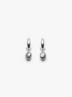 Valentina hoops and Capri pearl