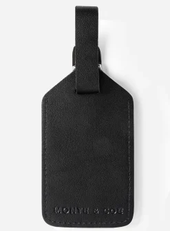 Vegetable-tanned leather luggage tag