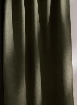 Velvety heathered blackout curtain