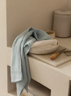 Waffled cotton tea towel set