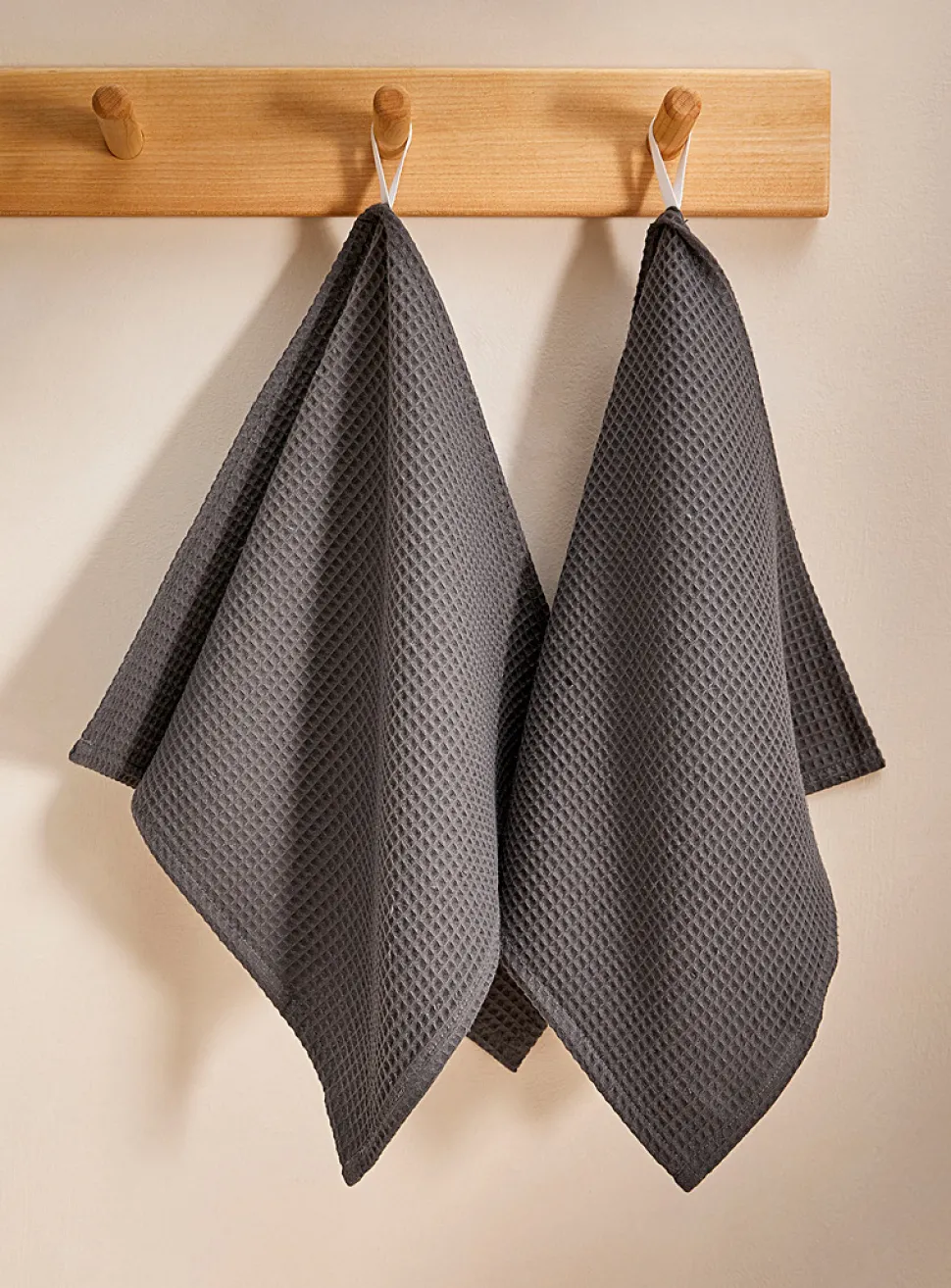 Waffled hand towels