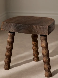 Wavy legs decorative stool