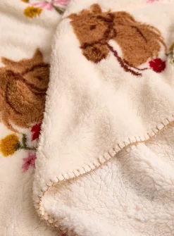 Western fleece throw