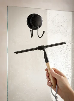 Wood and metal squeegee