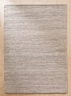 Woven stripes reversible artisanal rug